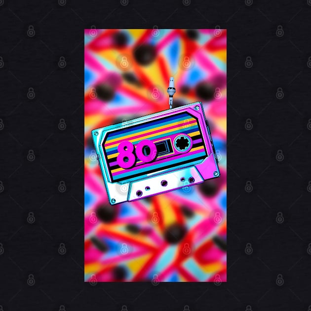 80s nostalgia cassette art by Spaceboyishere